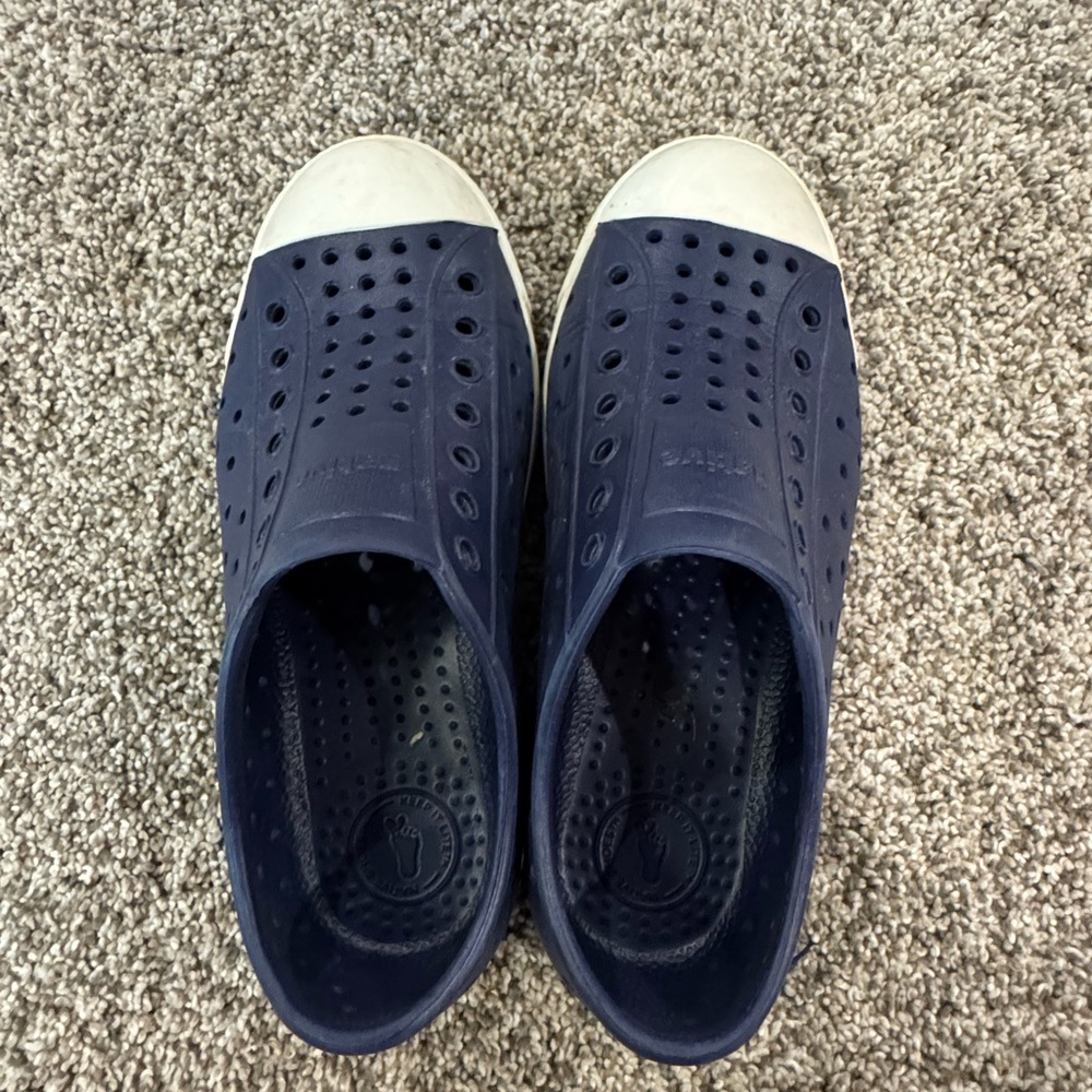 Native Navy Blue Kids Water Shoes